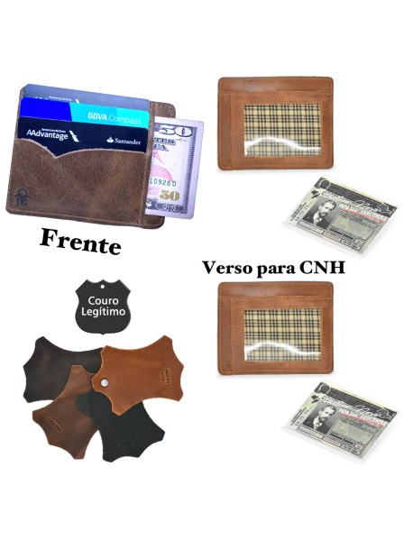 Carteira Porta Cartões,cédulas Com Visor Para CHN