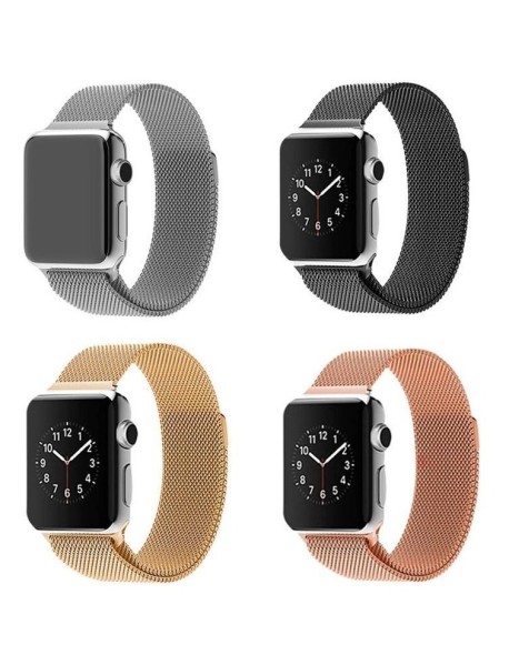 Pulseira Milanês Aço Inoxidável Para Apple Watch 