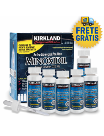 MINOXIDIL KIRKLAND 5% ORIGINAL 6 FRASCOS KIT 6 MESES