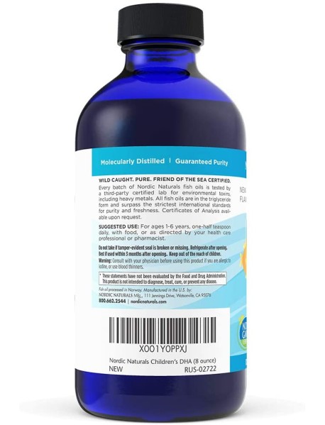 Ômega 3 Infantil Dha Nordic Naturals Importado 237ml